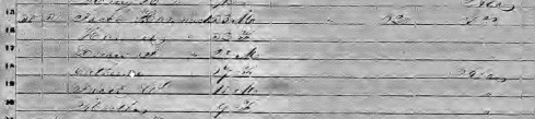 1850 US Federal Census - Perry County, AL - Jacob Hammock Head of House